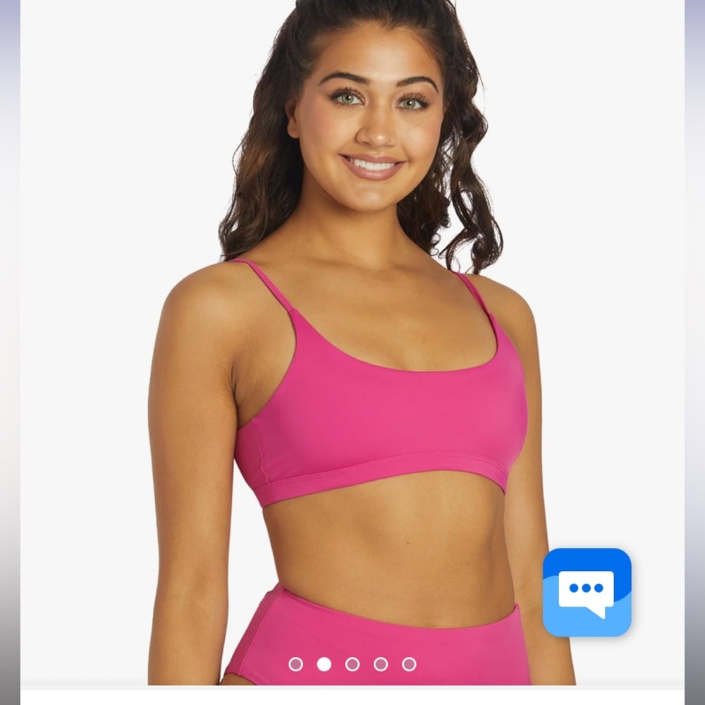 NWT Jolyn size Large L pink Viviana bikini top